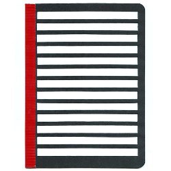 Black hinged stationary writing guide on white background to show high contrast.
